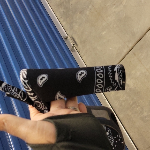 Black Bandana Platform Heels & Matching Face Mask - Picture 10 of 10